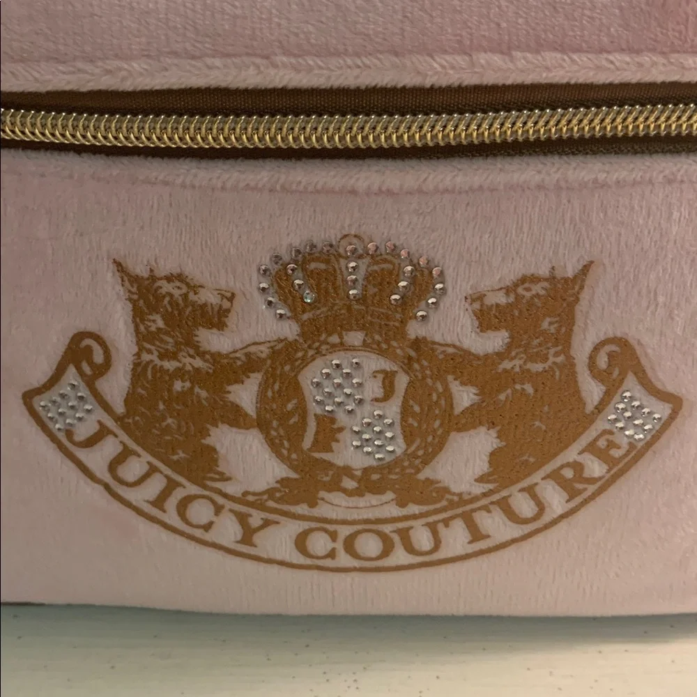Juicy Couture Pink Velvet Cosmetic Case - Picture 3 of 5